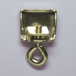 Seitenschlussdeckel Eisen vernickelt
