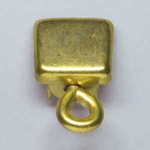 Seitenschlussdeckel Eisen vermessingt