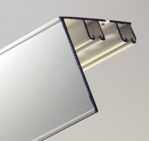 Aufbauschiene U-System, 2-läufig