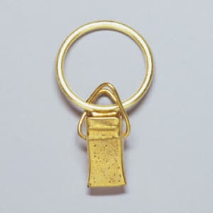 Ring mit Klammer, Metall vermessingt